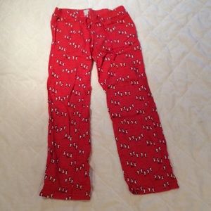 J. Crew flannel pajama bottoms w/ penguin pattern